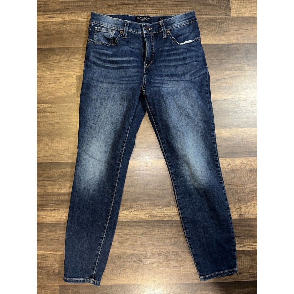 Lucky Brand Jeans Womens 8 29 Blue Mid Rise Skinny Ava Ankle Stretch Denim